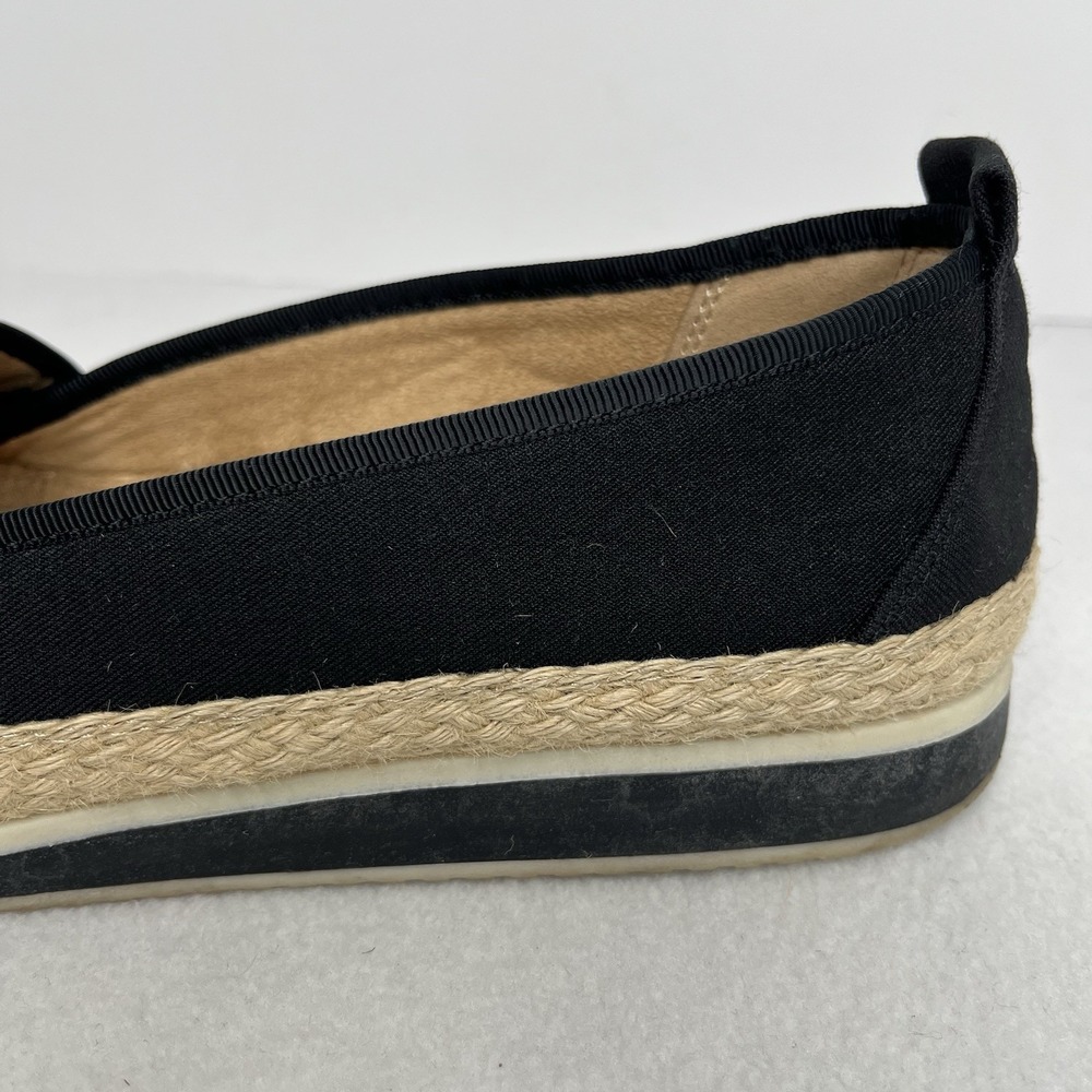 Naturalizer Loafer Women Slip On Casual Espadrille Flats Shoes 10 M Black - Picture 5 of 11